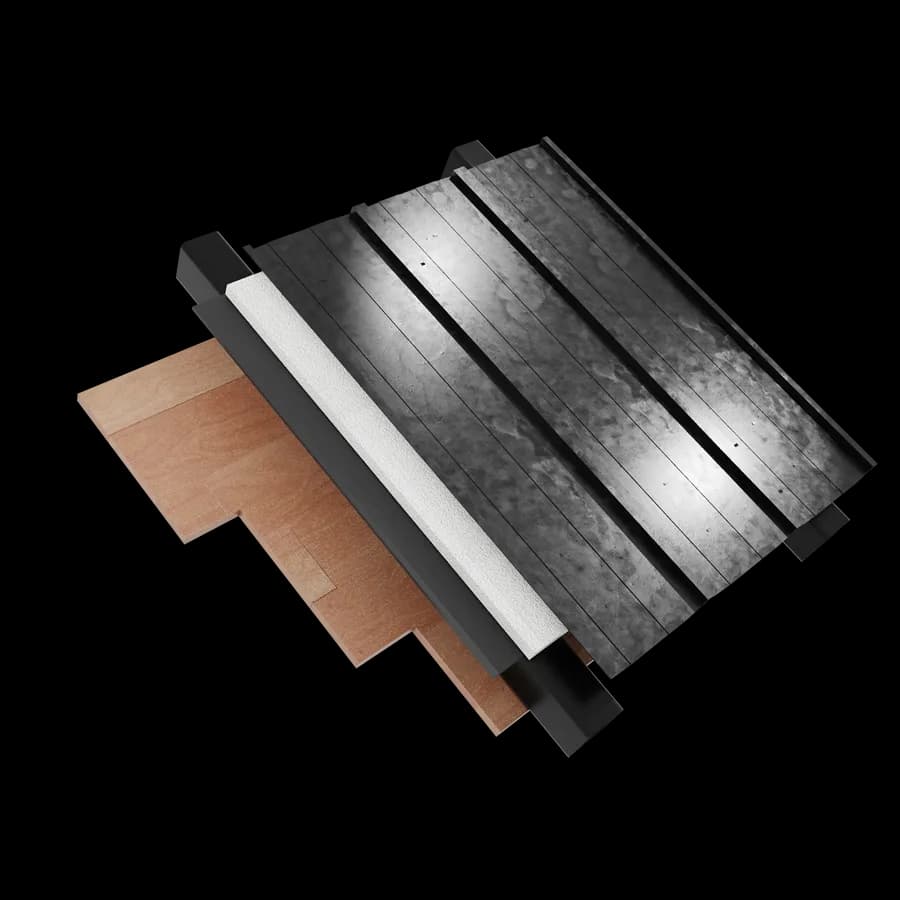 Detalle constructivo: cubierta termoaislante